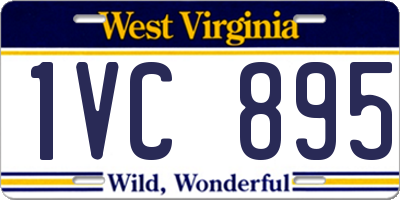 WV license plate 1VC895