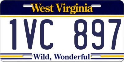 WV license plate 1VC897