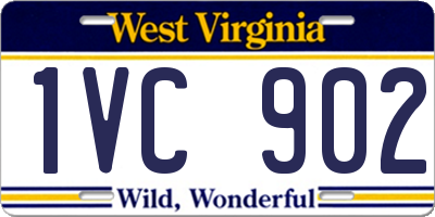 WV license plate 1VC902