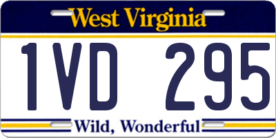 WV license plate 1VD295