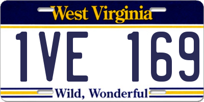 WV license plate 1VE169