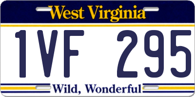 WV license plate 1VF295