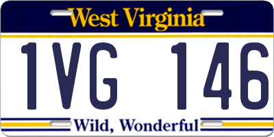 WV license plate 1VG146