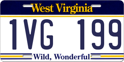 WV license plate 1VG199