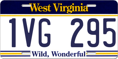WV license plate 1VG295