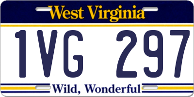 WV license plate 1VG297