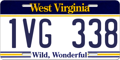 WV license plate 1VG338