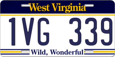 WV license plate 1VG339