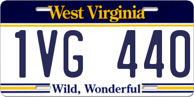 WV license plate 1VG440