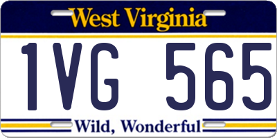 WV license plate 1VG565
