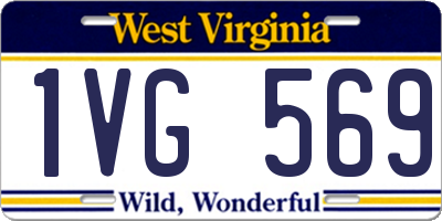 WV license plate 1VG569