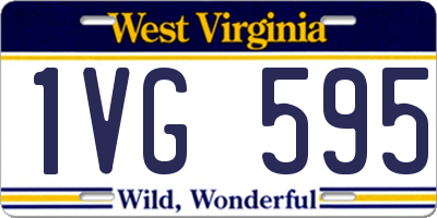 WV license plate 1VG595