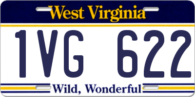 WV license plate 1VG622