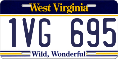WV license plate 1VG695