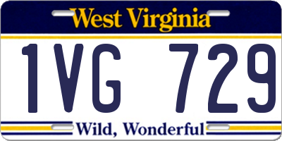 WV license plate 1VG729