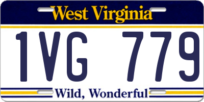 WV license plate 1VG779