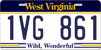 WV license plate 1VG861