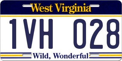 WV license plate 1VH028