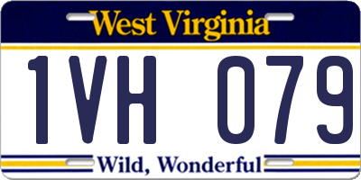 WV license plate 1VH079