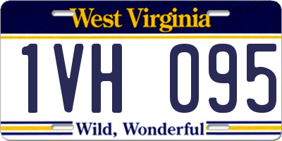 WV license plate 1VH095