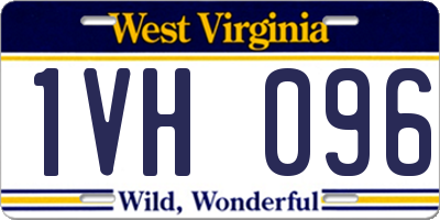 WV license plate 1VH096