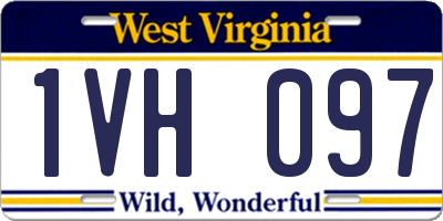 WV license plate 1VH097