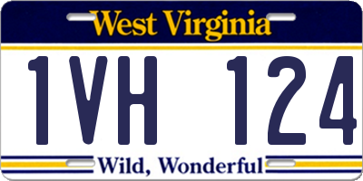 WV license plate 1VH124