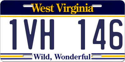 WV license plate 1VH146