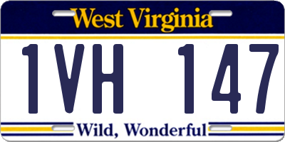 WV license plate 1VH147