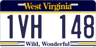 WV license plate 1VH148