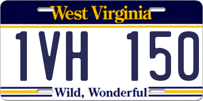 WV license plate 1VH150