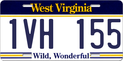 WV license plate 1VH155