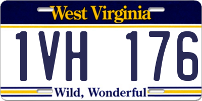 WV license plate 1VH176