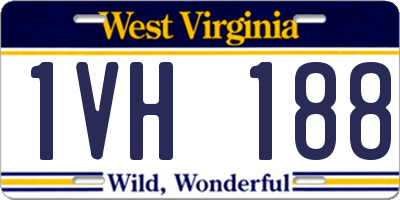 WV license plate 1VH188