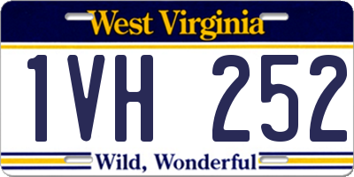 WV license plate 1VH252