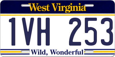 WV license plate 1VH253