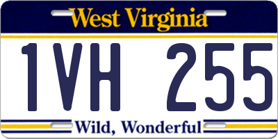 WV license plate 1VH255