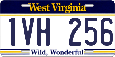 WV license plate 1VH256