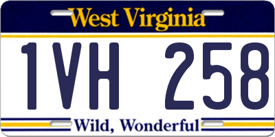 WV license plate 1VH258
