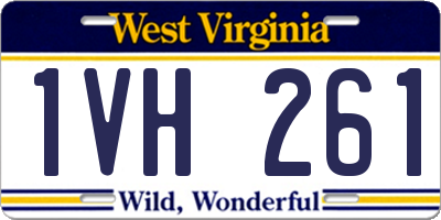 WV license plate 1VH261
