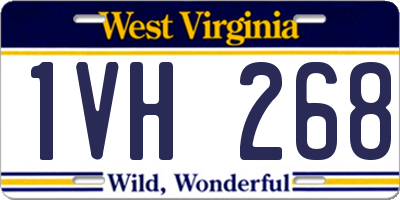 WV license plate 1VH268