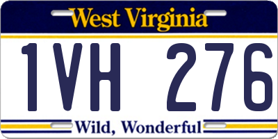 WV license plate 1VH276