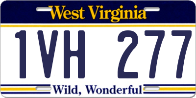 WV license plate 1VH277