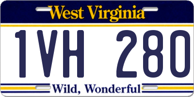 WV license plate 1VH280
