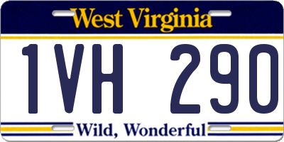 WV license plate 1VH290