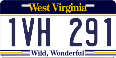 WV license plate 1VH291