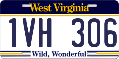 WV license plate 1VH306