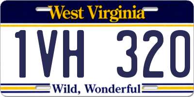 WV license plate 1VH320