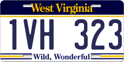 WV license plate 1VH323