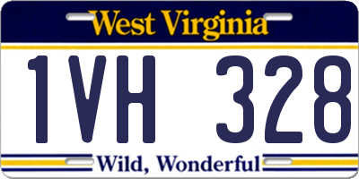WV license plate 1VH328